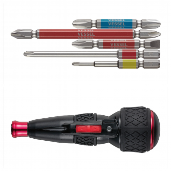 Bộ tô vít chạy pin kèm 5 mũi vít bao gồm 220USB-S1 và GS5P-01