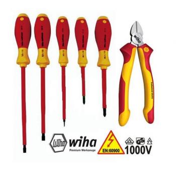 Bộ dụng cụ cách điện 1000V WIHA 6 chi tiết - 33969