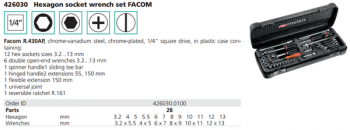 R.430AP- Bộ sửa chữa đa năng FACOM- 426030.0100