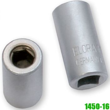 1450-16 Đầu chuyển tuýp 1/4″, dài 25mm, Chrome-Vanadium