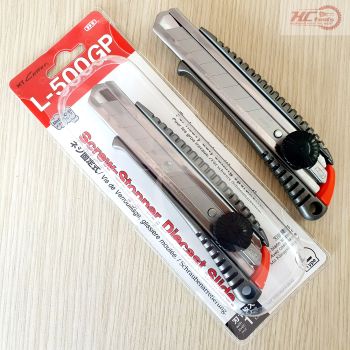 Dao rọc giấy Nhật NT Cutter L-500GP hợp kim nhôm đúc nguyên khối - Made In Japan