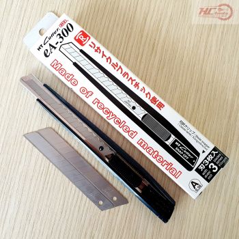 Dao rọc giấy Nhật NT Cutter EA-300 thép không gỉ - Made In Japan