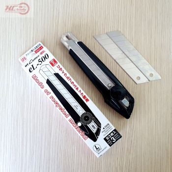 Dao rọc giấy Nhật NT Cutter EL-500 thép không gỉ - Made In Japan