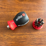 Bộ tui vít lùn dẹp, bake 6 đầu vít có nam châm Wiha 33736 Chính Hãng Made In Germany